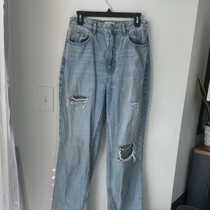 PacSun Distressed Blue Boyfriend Jeans